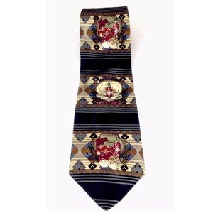 Tabasco Hot Sauce Oysters Crab 100% Silk Neck Tie New Orleans Louisiana